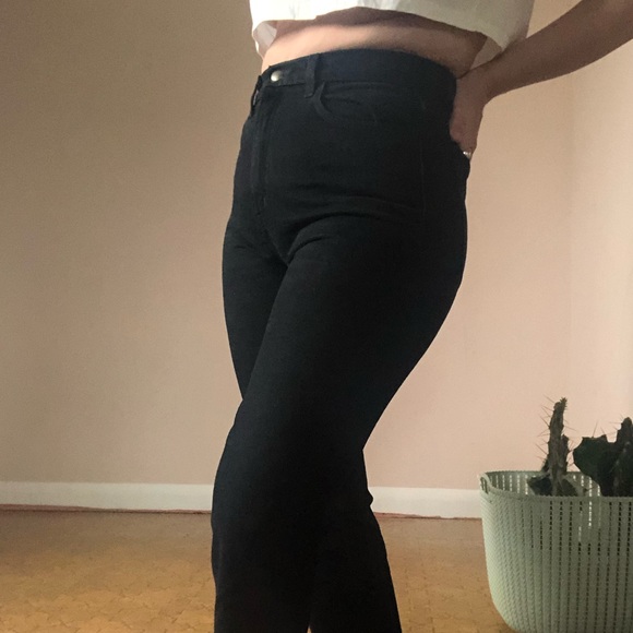 AMERICAN APPAREL high-waisted bull denim jeans - Picture 2 of 5